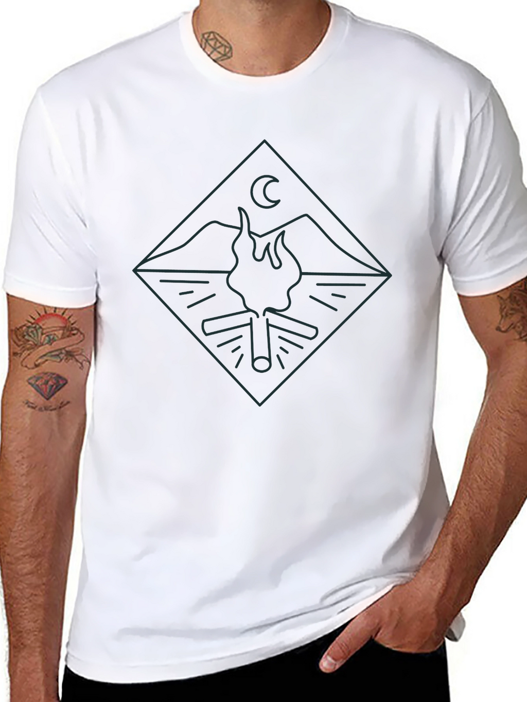 Campfire Graphic Tee - Adventure Awaits