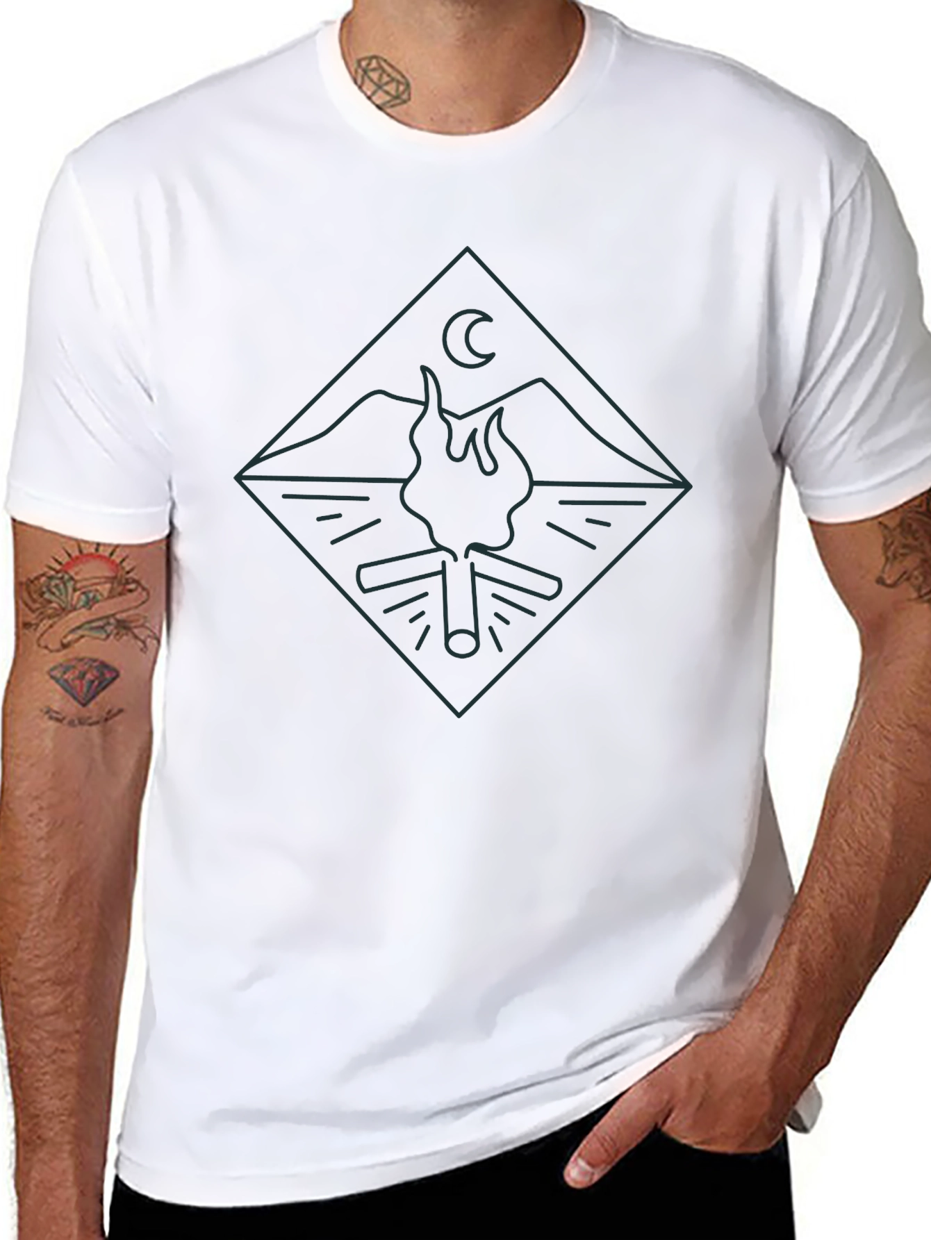 Campfire Graphic Tee - Adventure Awaits