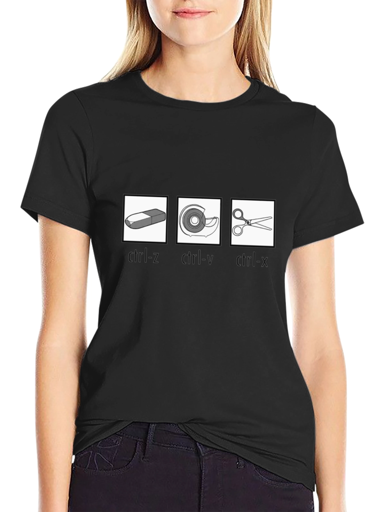 Undo Redo Cut Graphic T-Shirt