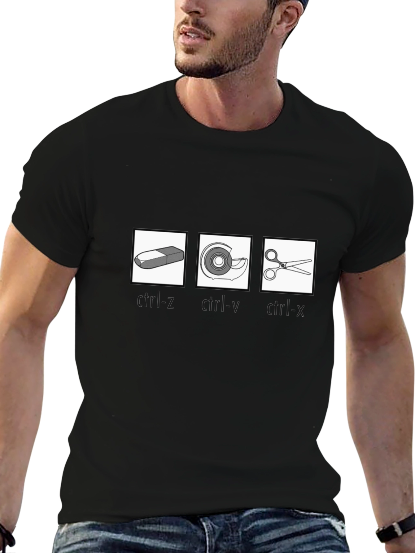 Undo Redo Cut Graphic T-Shirt