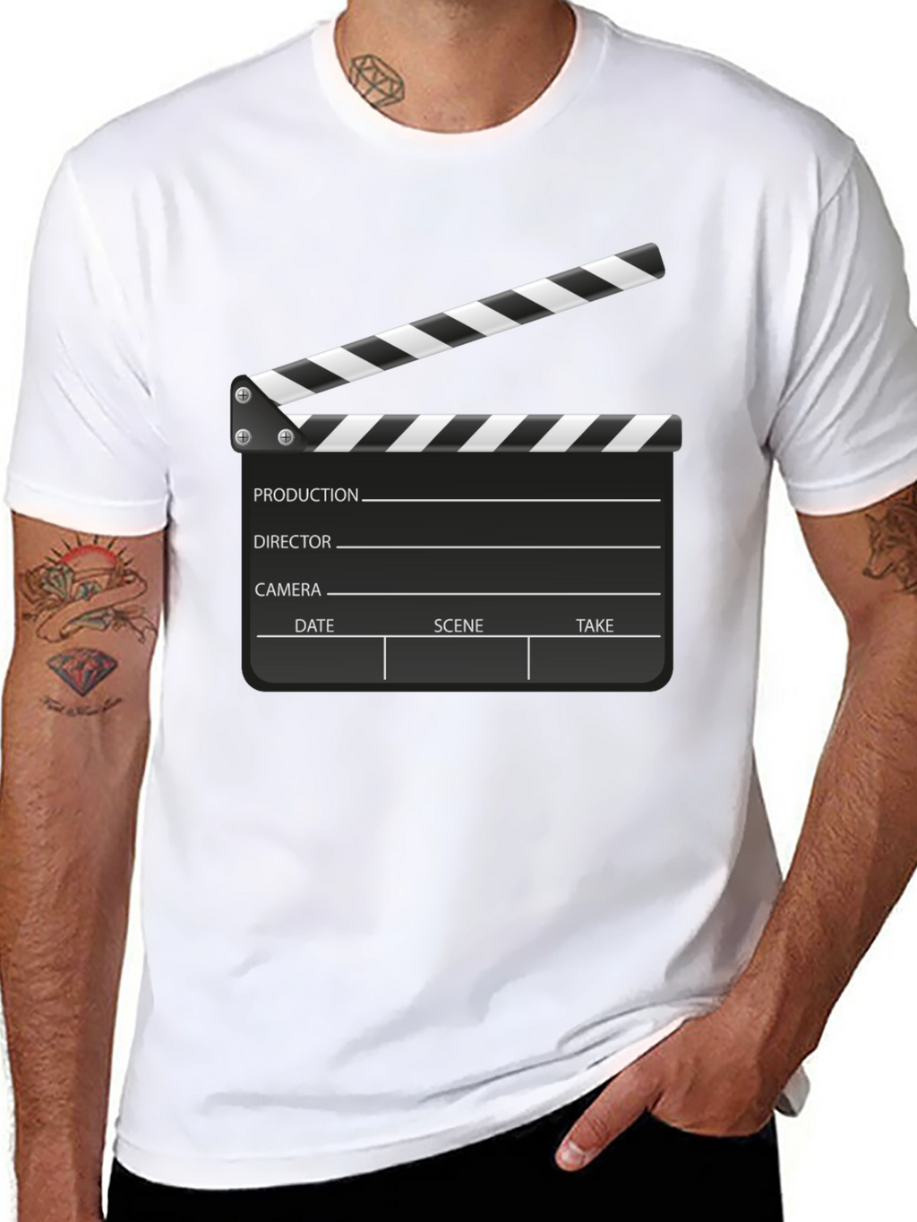 Clapperboard Graphic Tee - Movie Lovers T-Shirt