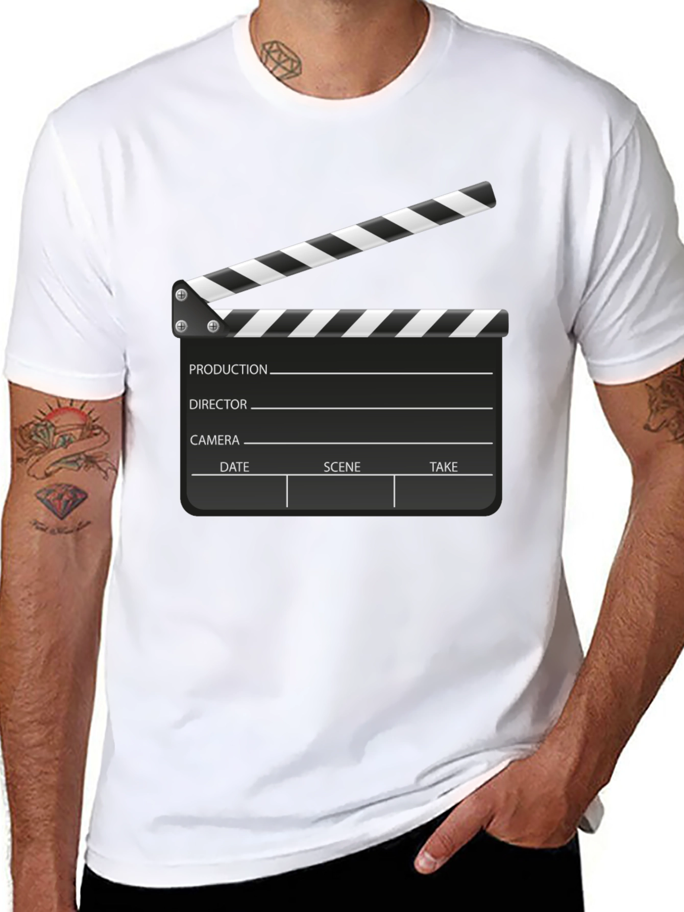 Clapperboard Graphic Tee - Movie Lovers T-Shirt