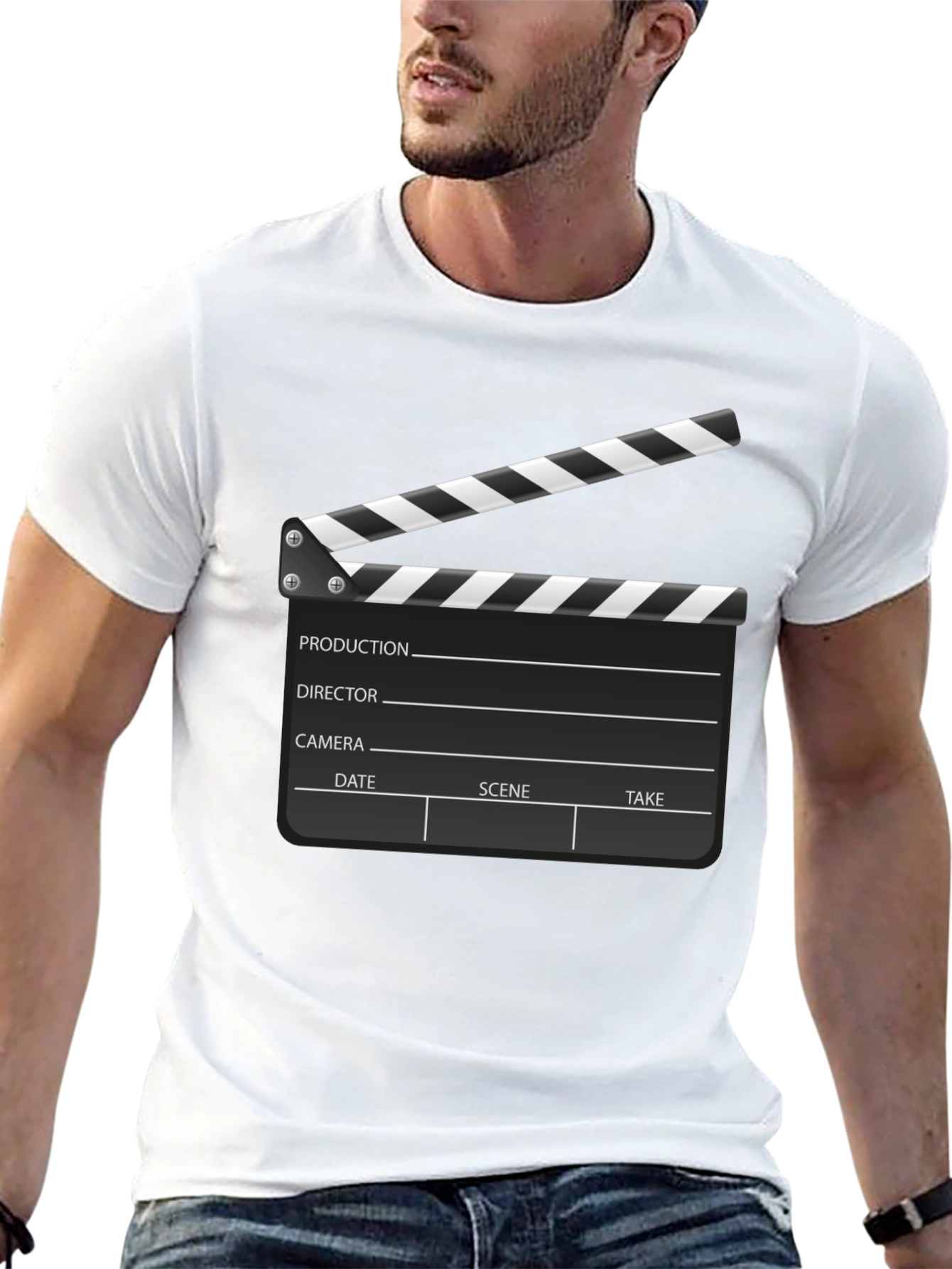 Clapperboard Graphic Tee - Movie Lovers T-Shirt