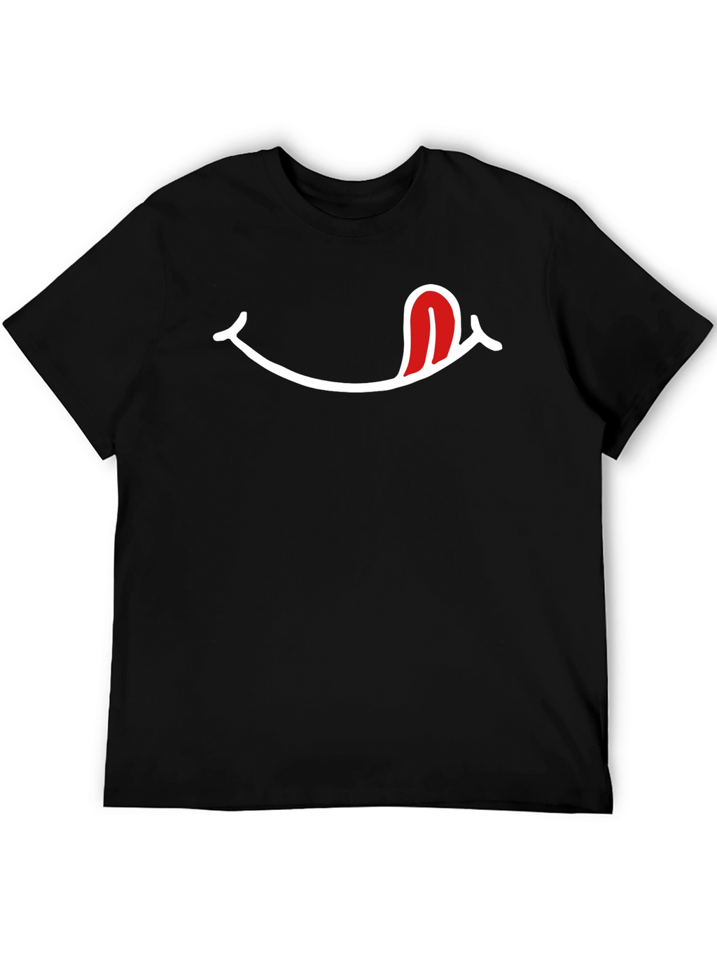 Funny Tongue T-Shirt - Black Cotton Blend