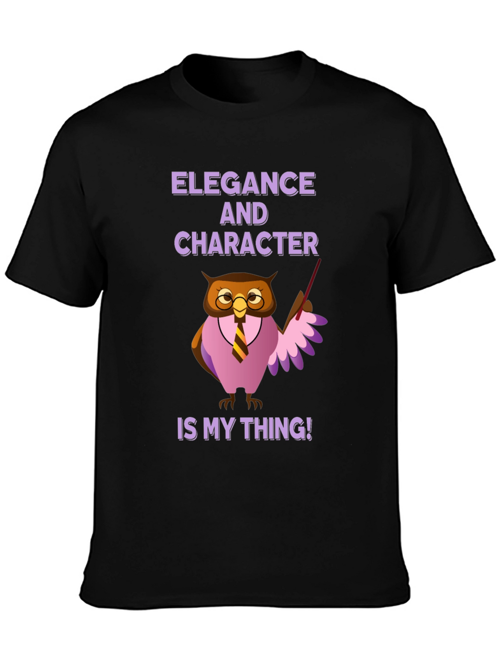 Elegance and Character Owl T-Shirt