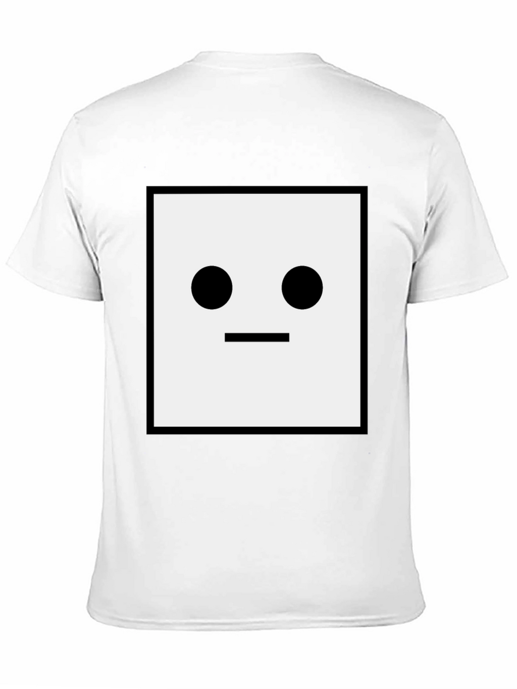 Minimalist Square Face Black T-Shirt
