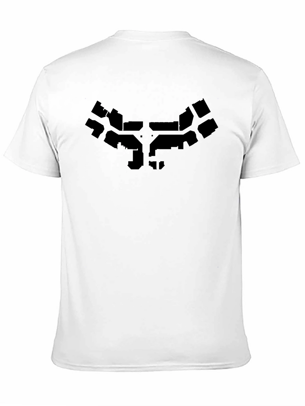 Urban Map Graphic Tee - Modern Black Cotton T-Shirt