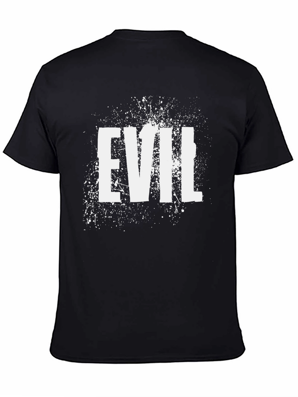 Evil Graphic Print Mens Black T-Shirt