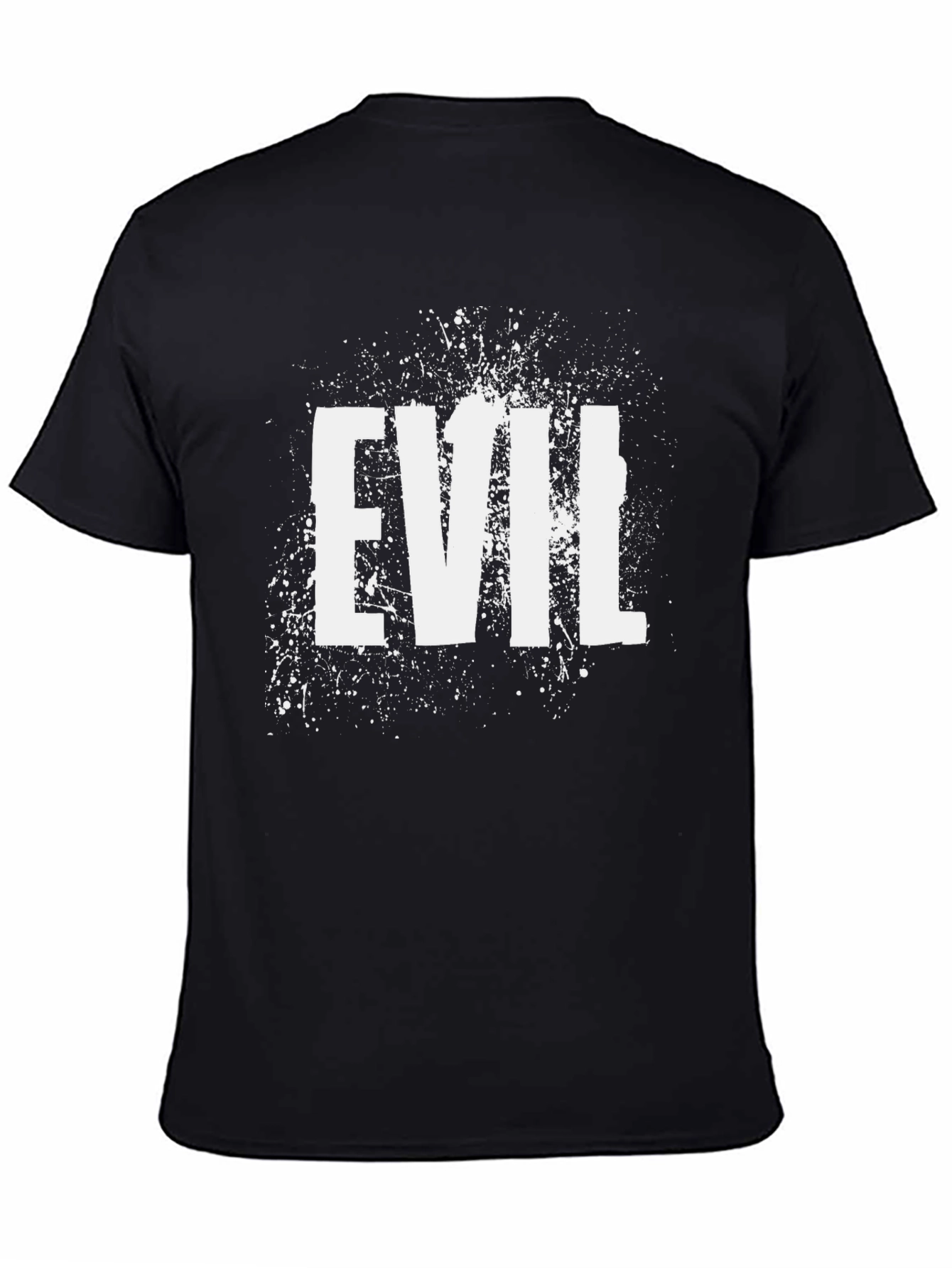 Evil Graphic Print Mens Black T-Shirt