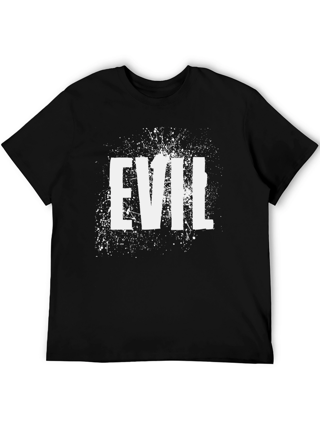 Evil Graphic Print Mens Black T-Shirt