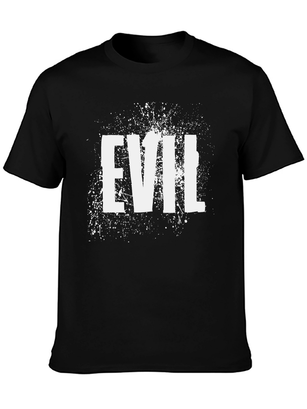 Evil Graphic Print Mens Black T-Shirt