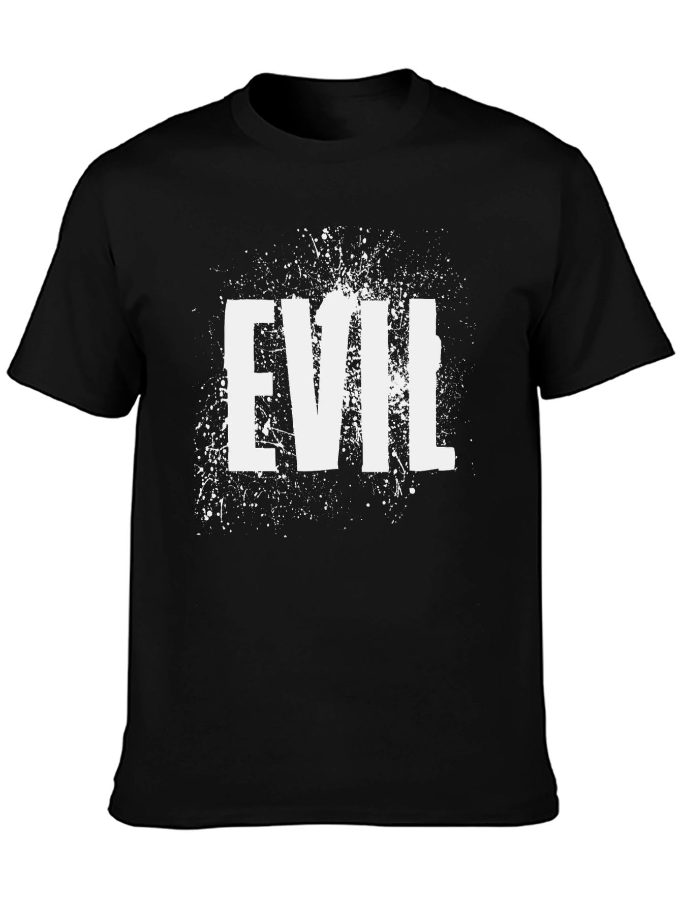 Evil Graphic Print Mens Black T-Shirt