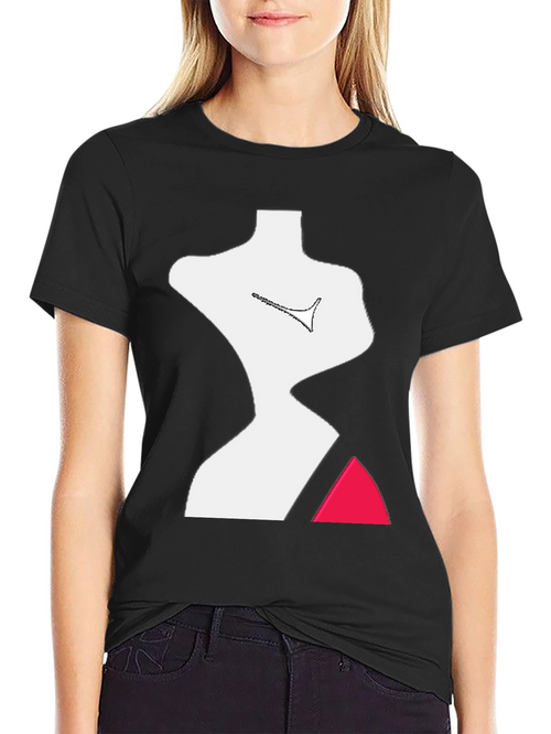 Abstract Figure Graphic Tee - Modern Art T-Shirt