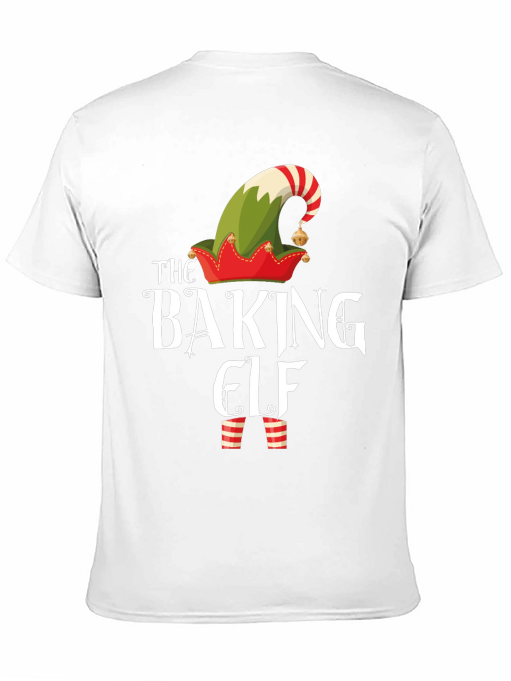 Baking Elf Graphic T-Shirt Christmas Holiday Tee