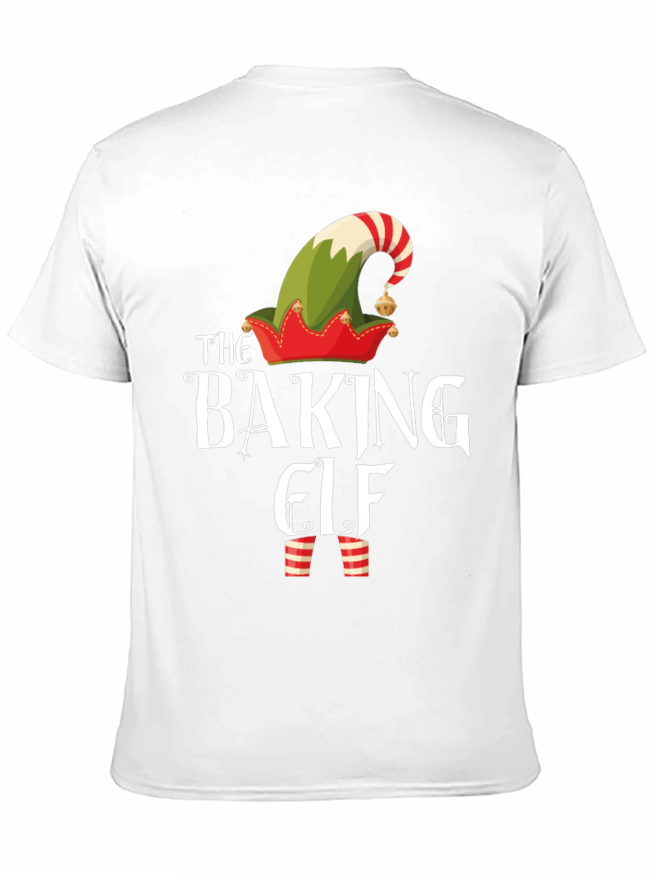Baking Elf Graphic T-Shirt Christmas Holiday Tee