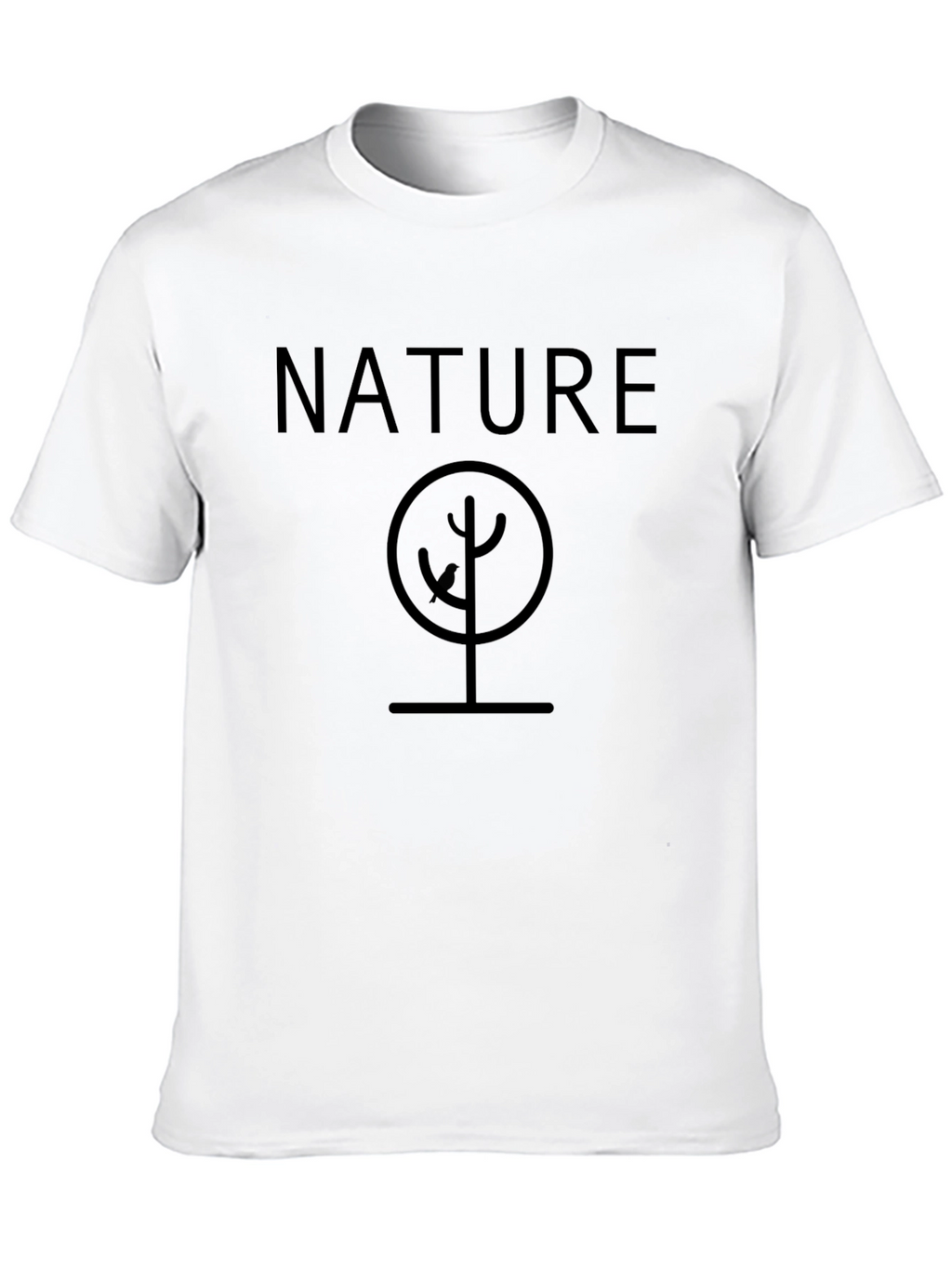 Nature Tree Graphic Black T-Shirt