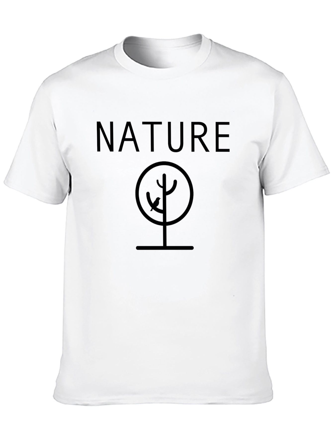 Nature Tree Graphic Black T-Shirt