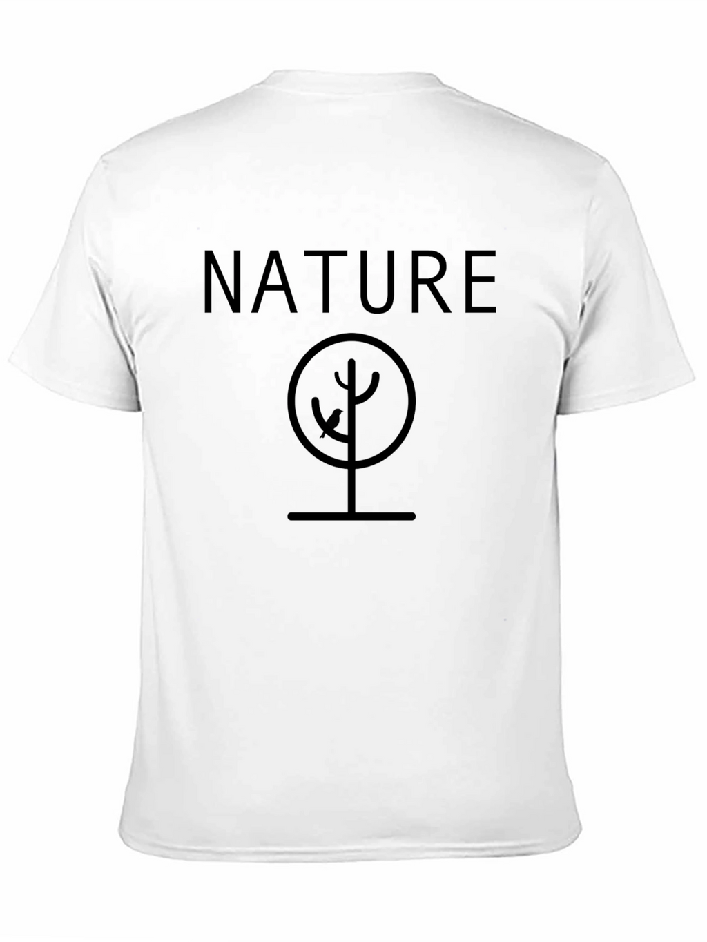 Nature Tree Graphic Black T-Shirt