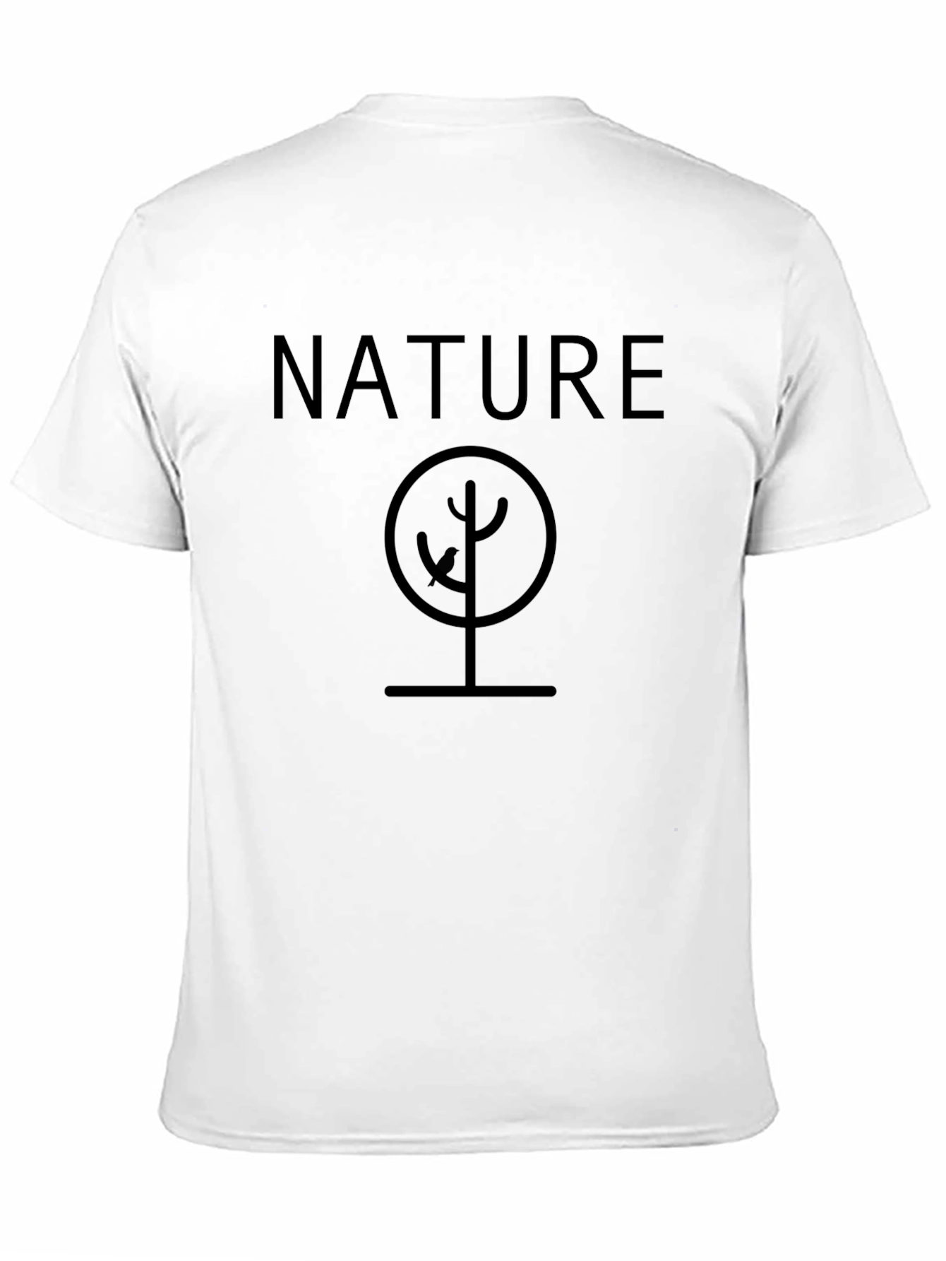 Nature Tree Graphic Black T-Shirt