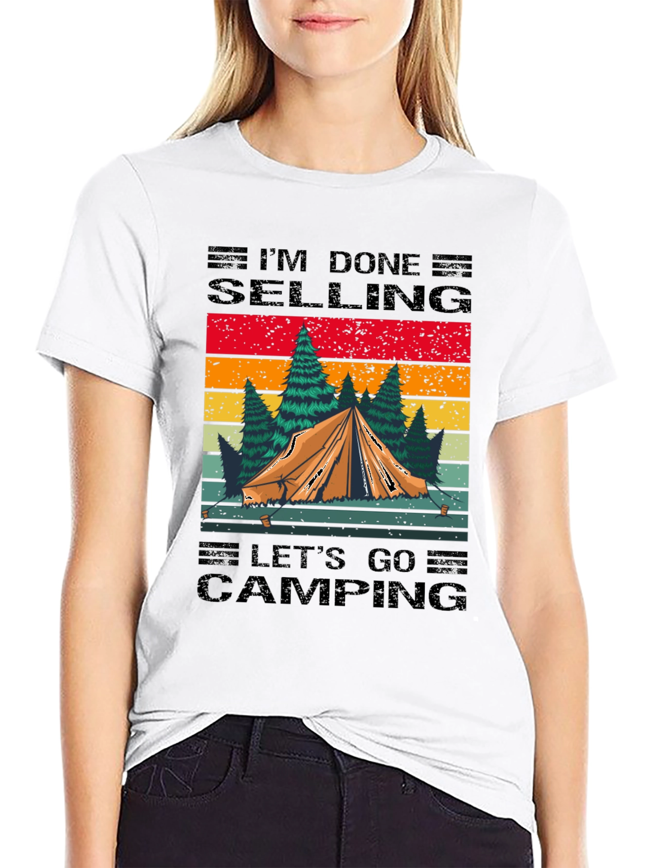 Camping T-Shirt: Im Done Selling Lets Go Camping!