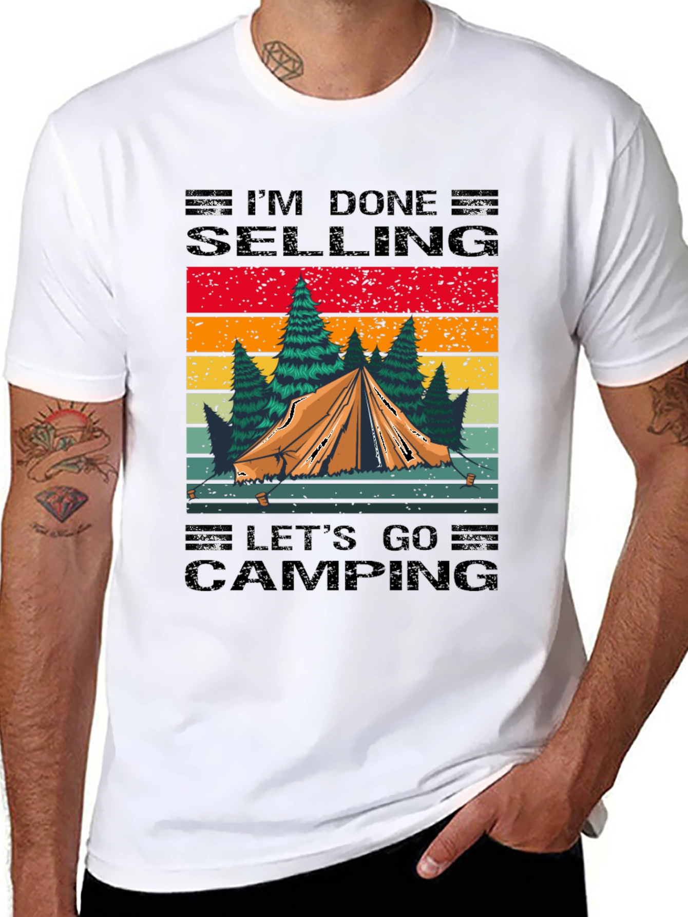 Camping T-Shirt: Im Done Selling Lets Go Camping!