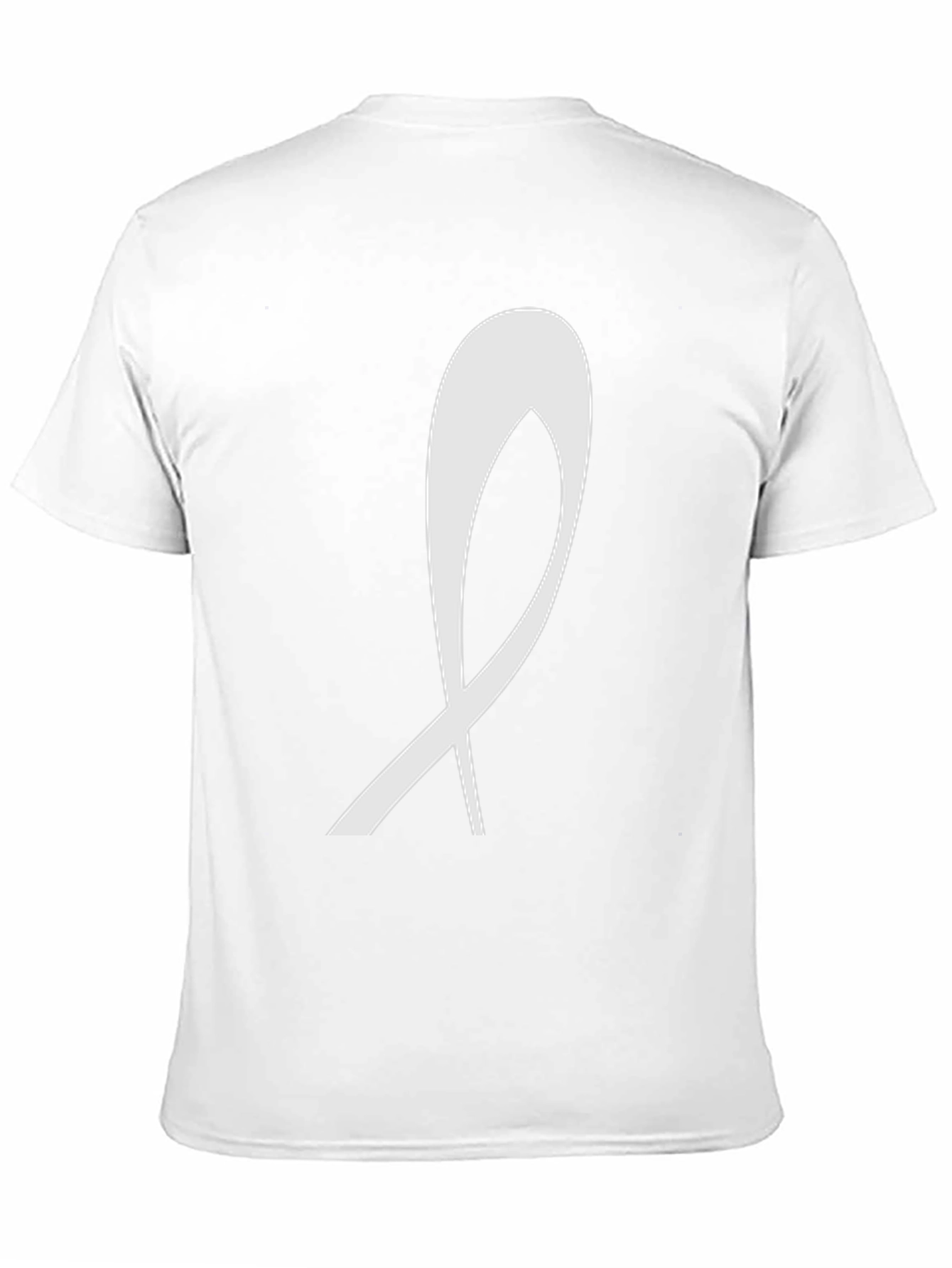 Modern Ribbon Graphic Black T-Shirt