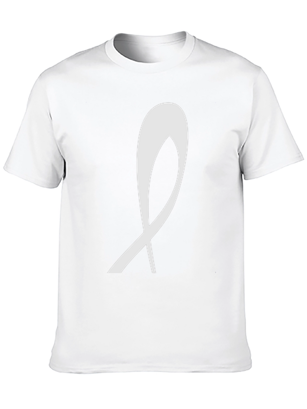 Modern Ribbon Graphic Black T-Shirt