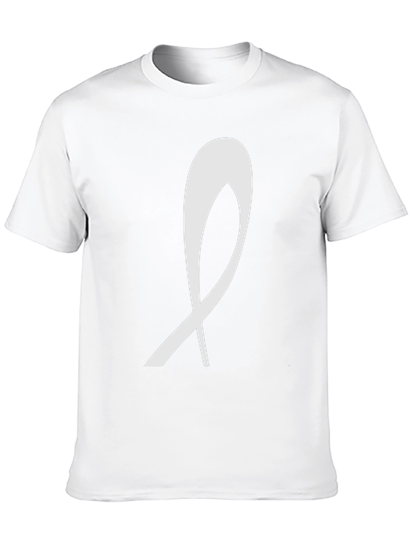 Modern Ribbon Graphic Black T-Shirt