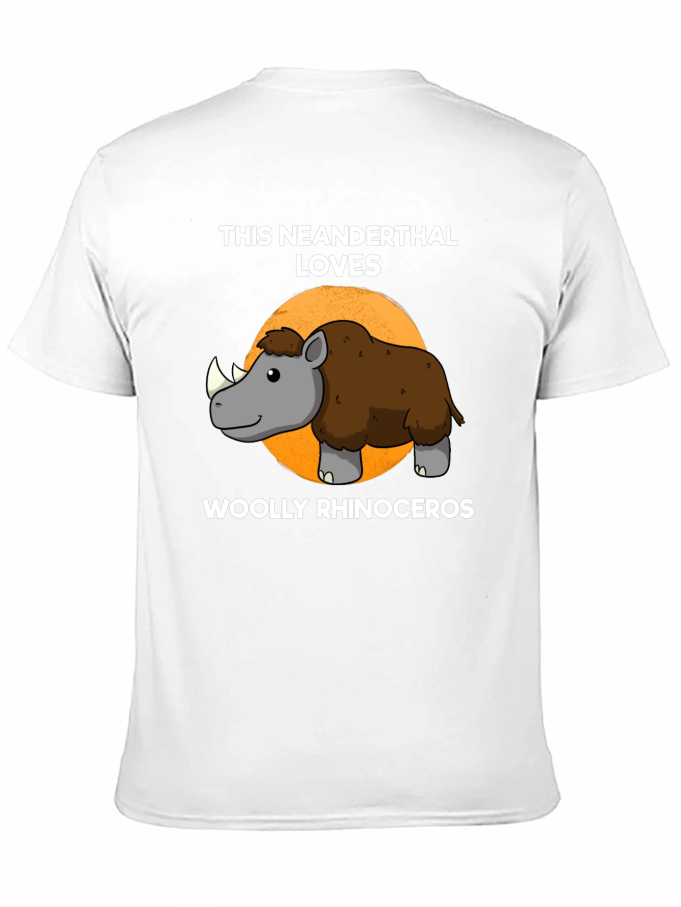 Neanderthal Loves Woolly Rhinoceros T-Shirt