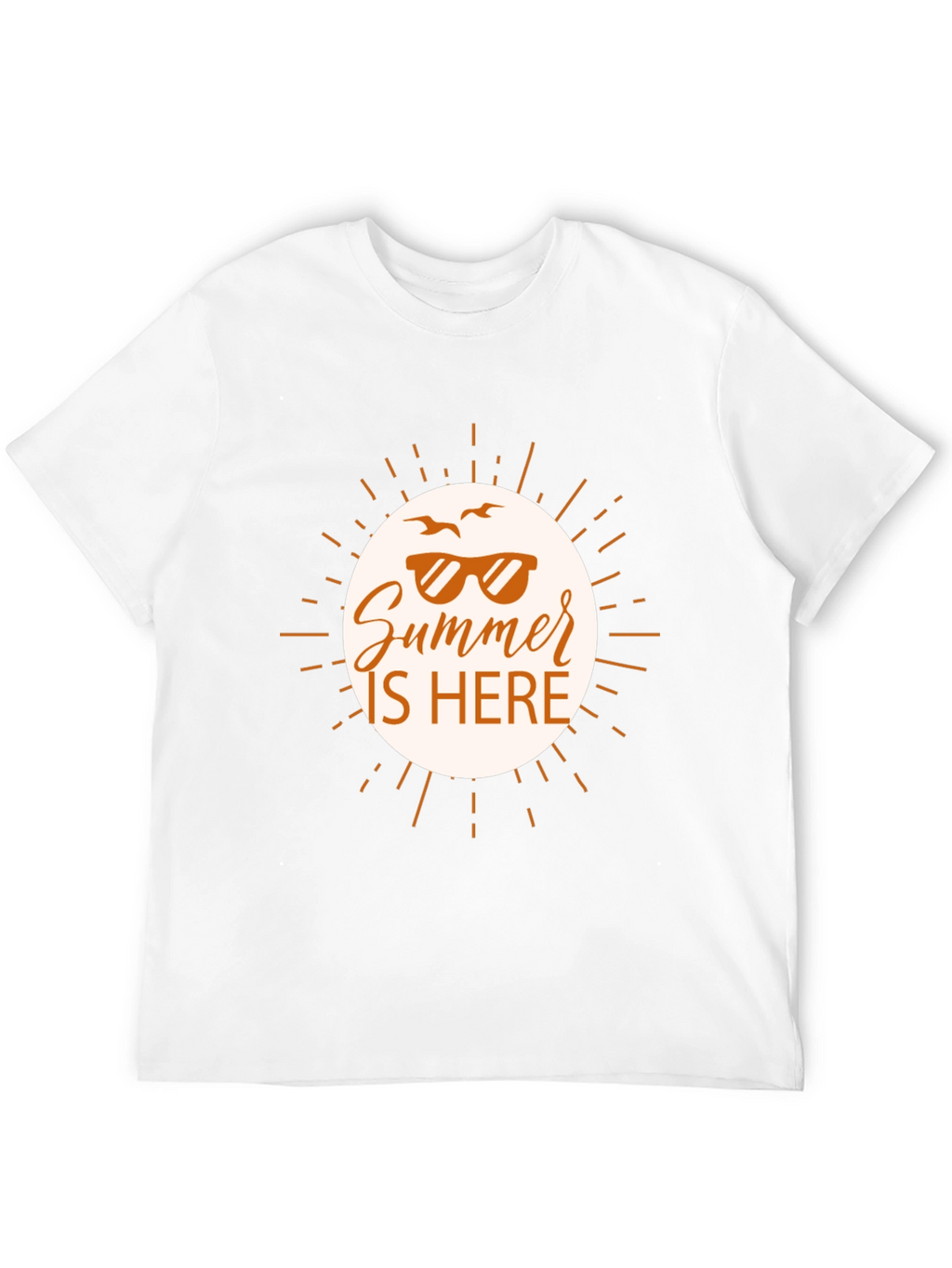 Summer Is Here Graphic Tee - Black Casual Shirt