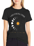 Strong Libra Moon Phase Graphic Tee