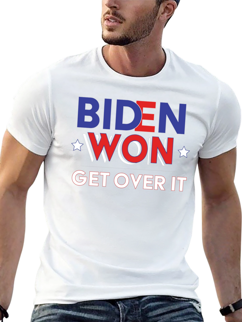 Biden Won Get Over It Black T-Shirt