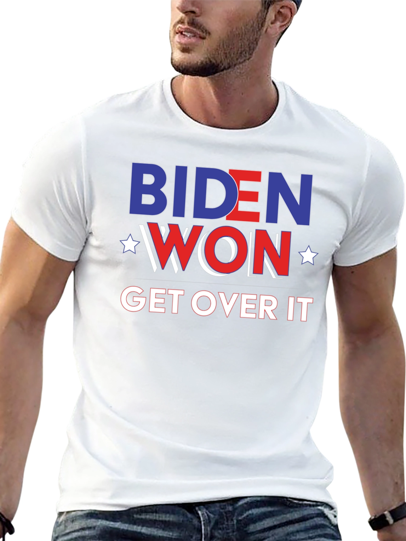 Biden Won Get Over It Black T-Shirt