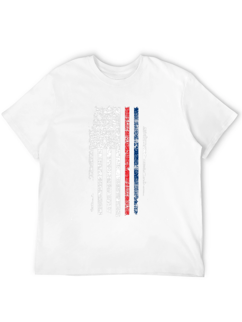 Distressed American Flag Thin Line T-Shirt