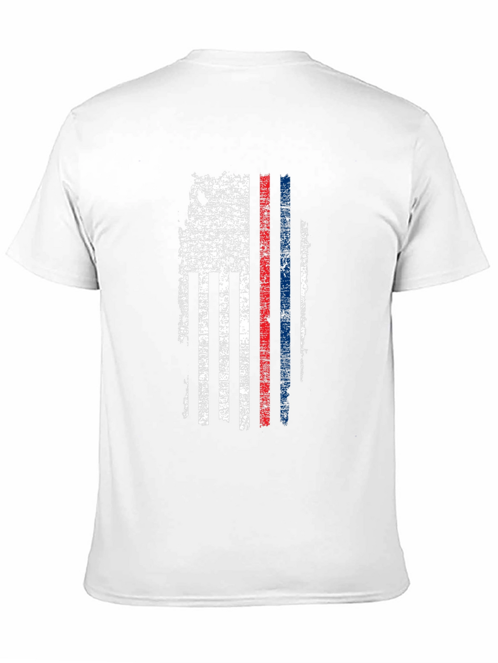 Distressed American Flag Thin Line T-Shirt