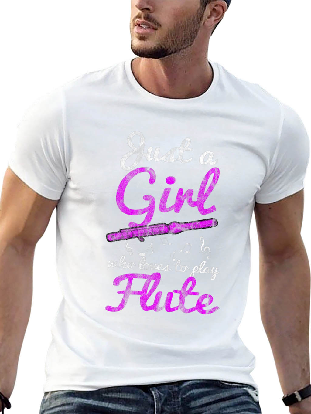 Just a Girl Who Loves Flute T-Shirt