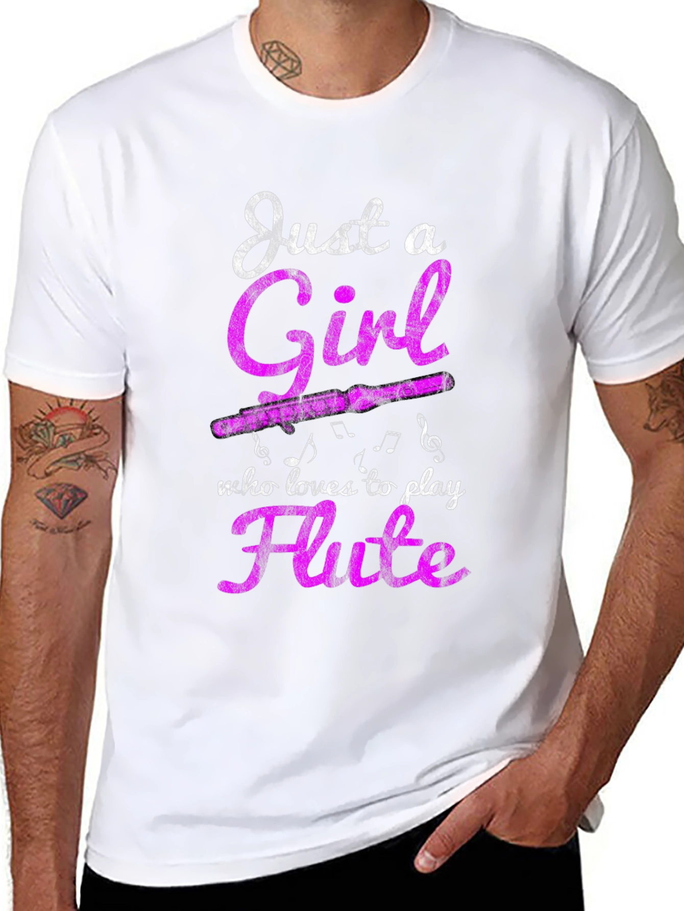 Just a Girl Who Loves Flute T-Shirt