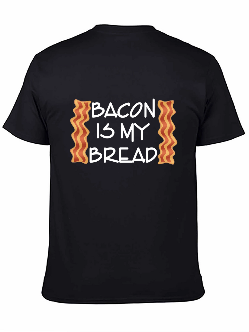 Bacon is My Bread Graphic Tee - Black T-Shirt