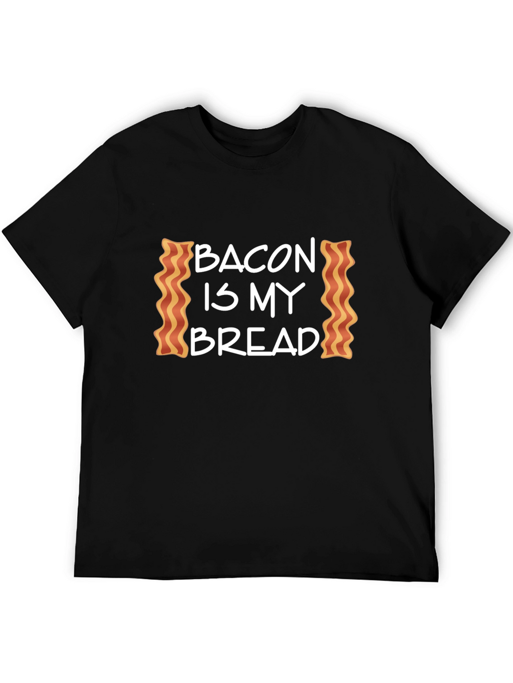 Bacon is My Bread Graphic Tee - Black T-Shirt