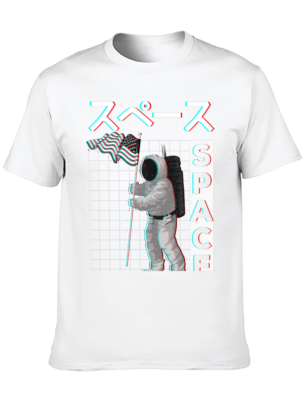 Space Astronaut Graphic Tee - Black