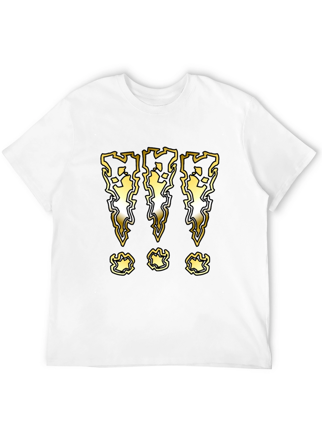 Graphic T-Shirt with Lightning Bolt Exclamation Marks