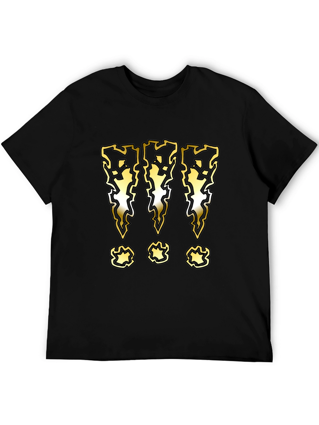 Graphic T-Shirt with Lightning Bolt Exclamation Marks