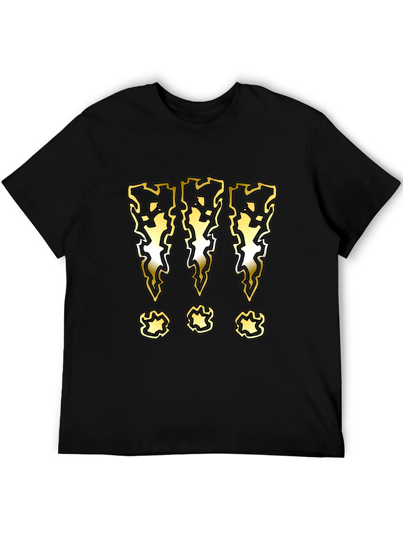 Graphic T-Shirt with Lightning Bolt Exclamation Marks