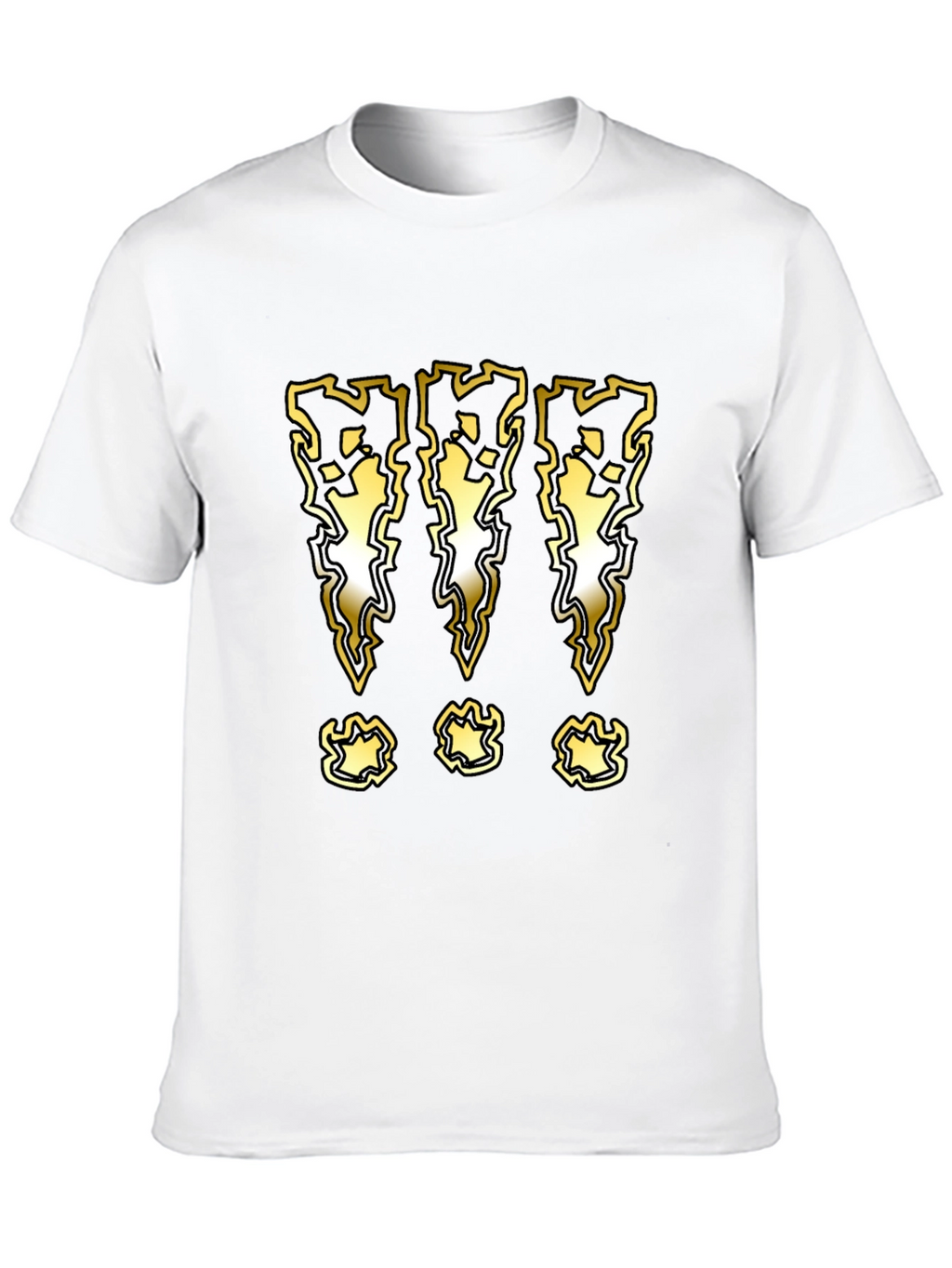 Graphic T-Shirt with Lightning Bolt Exclamation Marks