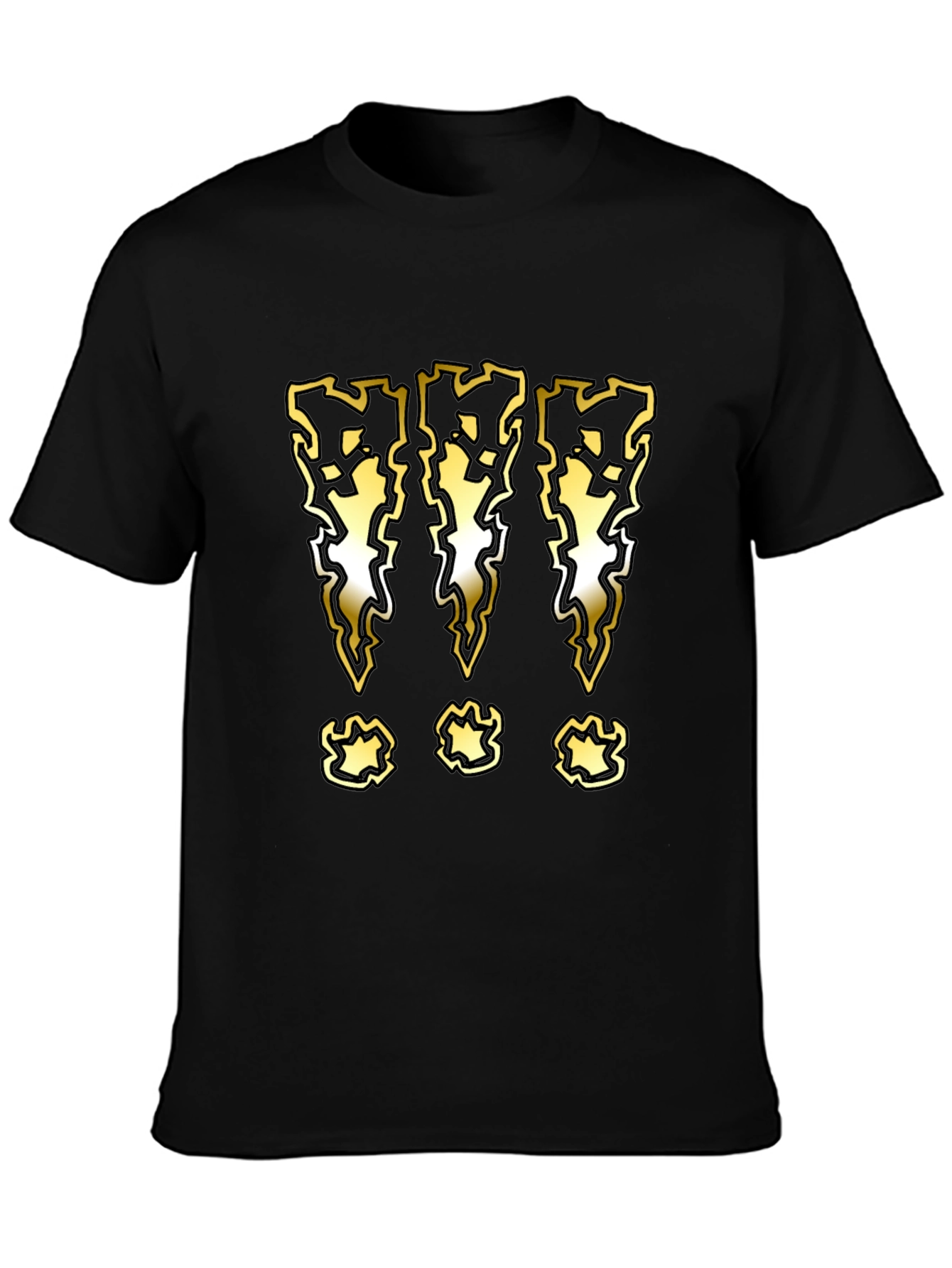 Graphic T-Shirt with Lightning Bolt Exclamation Marks