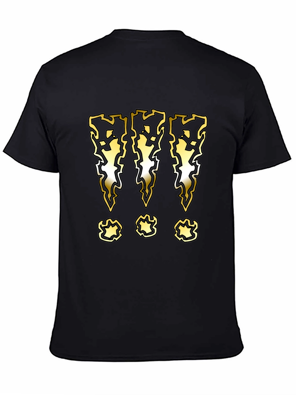 Graphic T-Shirt with Lightning Bolt Exclamation Marks