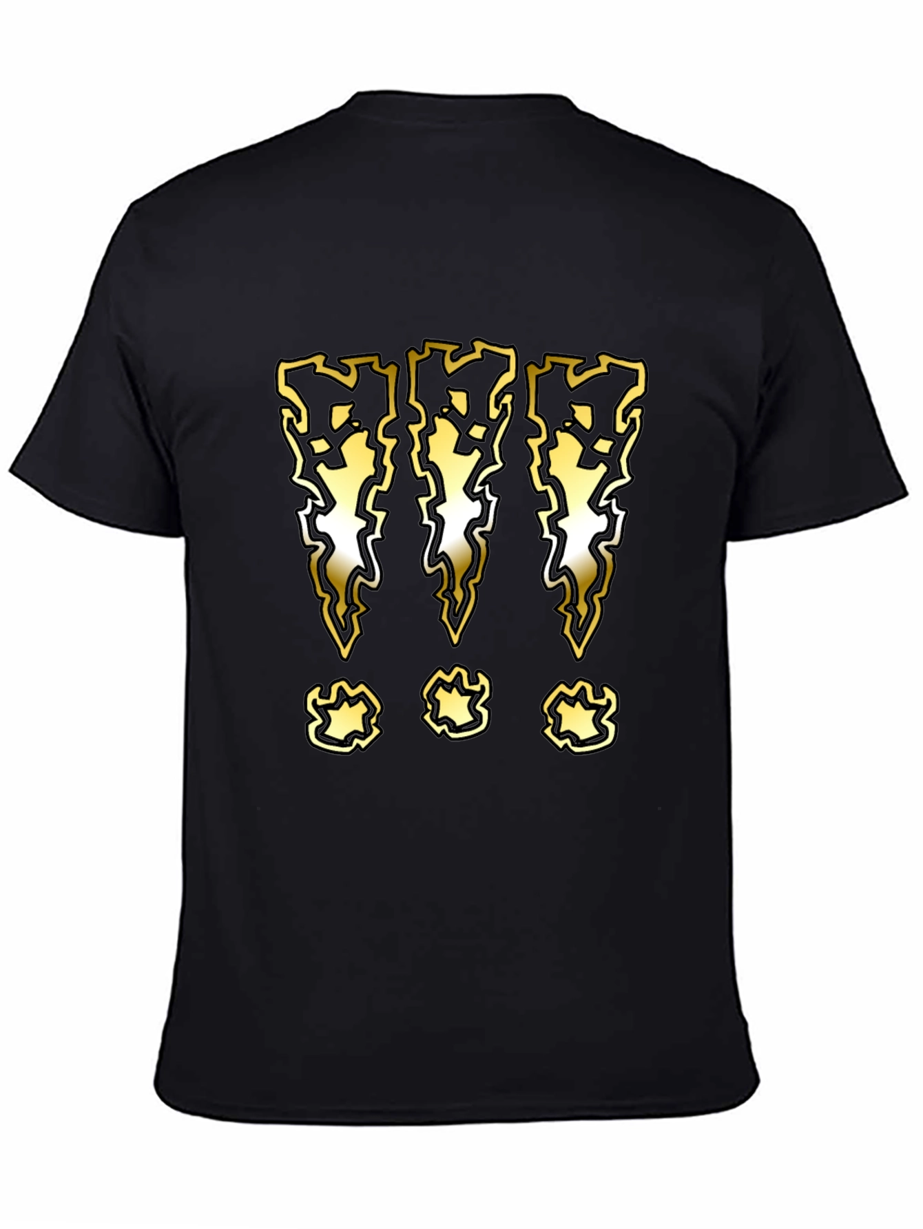 Graphic T-Shirt with Lightning Bolt Exclamation Marks