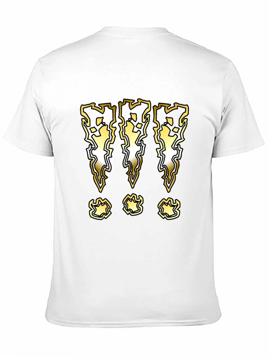 Graphic T-Shirt with Lightning Bolt Exclamation Marks