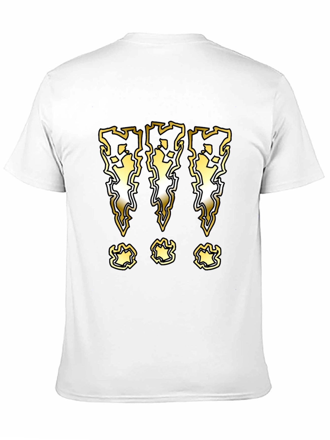 Graphic T-Shirt with Lightning Bolt Exclamation Marks