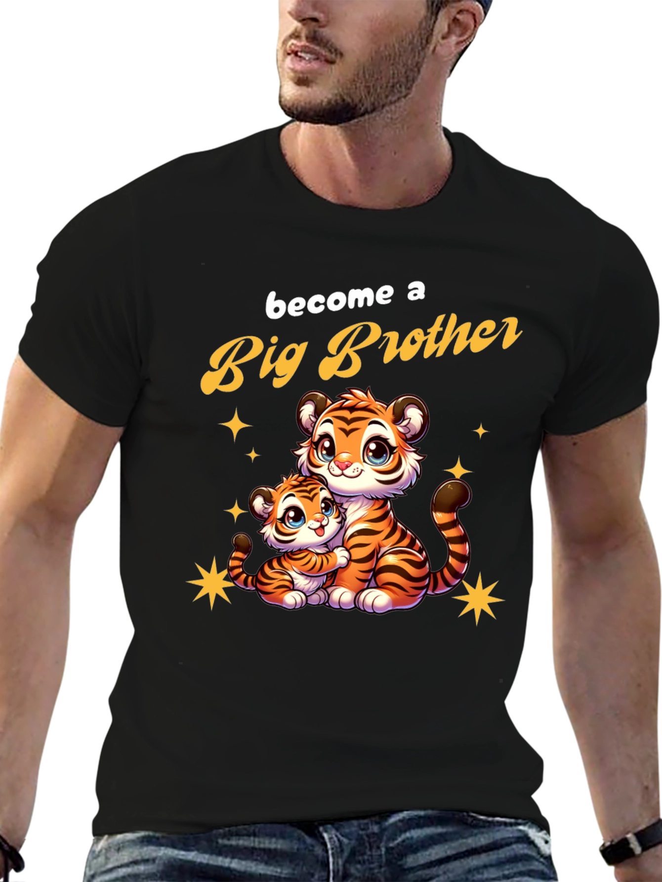 Big Brother Tiger T-Shirt: New Baby Gift!